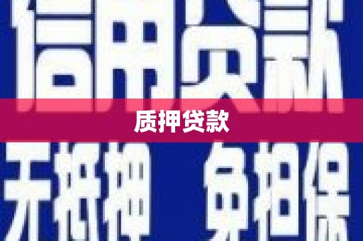 茂县质押贷款