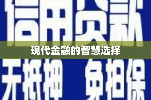 茂县现代金融的智慧选择