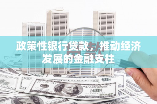 茂县政策性银行贷款，推动经济发展的金融支柱
