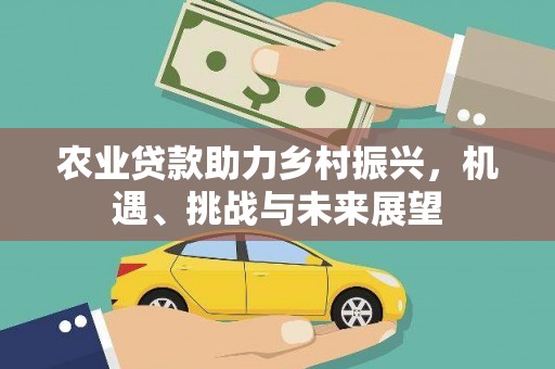 茂县农业贷款助力乡村振兴，机遇、挑战与未来展望