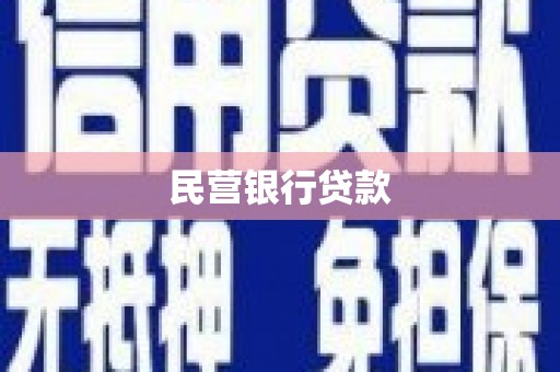 茂县民营银行贷款