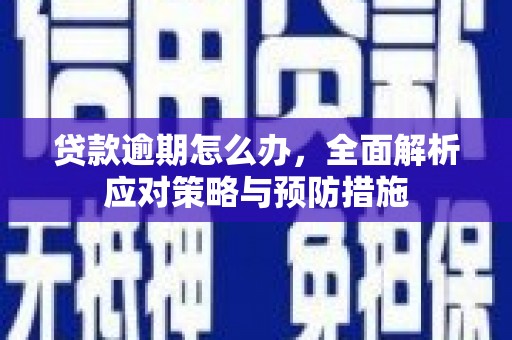 茂县贷款逾期怎么办，全面解析应对策略与预防措施