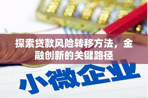 茂县探索贷款风险转移方法，金融创新的关键路径