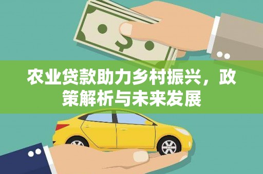 茂县农业贷款助力乡村振兴，政策解析与未来发展