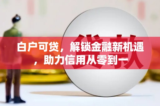 茂县白户可贷，解锁金融新机遇，助力信用从零到一