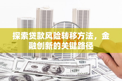 茂县探索贷款风险转移方法，金融创新的关键路径