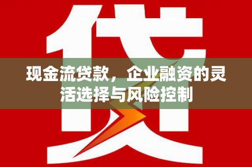 茂县现金流贷款，企业融资的灵活选择与风险控制