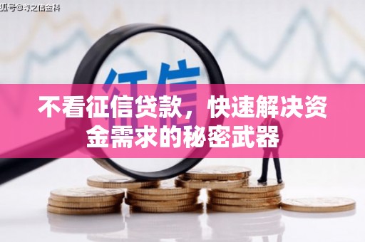 茂县不看征信贷款，快速解决资金需求的秘密武器
