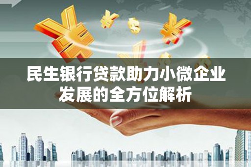 茂县民生银行贷款助力小微企业发展的全方位解析