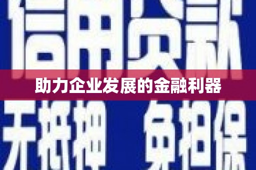 茂县助力企业发展的金融利器