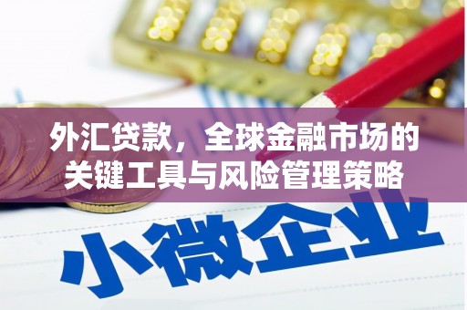 茂县外汇贷款，全球金融市场的关键工具与风险管理策略