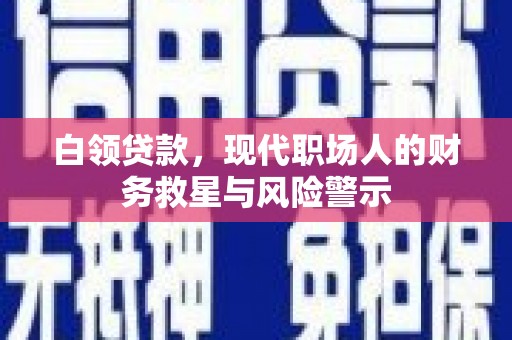 茂县白领贷款，现代职场人的财务救星与风险警示