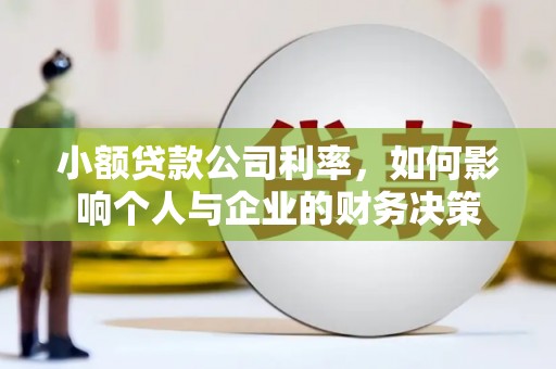茂县小额贷款公司利率，如何影响个人与企业的财务决策