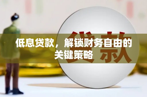 茂县低息贷款，解锁财务自由的关键策略