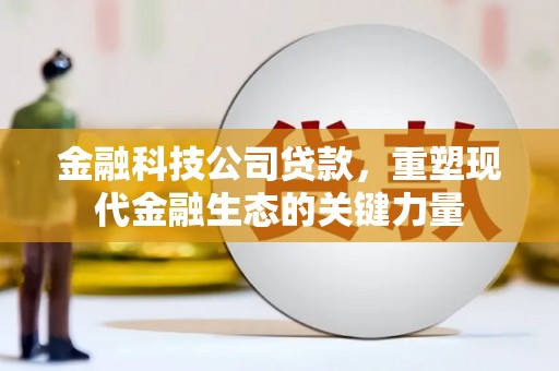 茂县金融科技公司贷款，重塑现代金融生态的关键力量