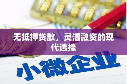 茂县无抵押贷款，灵活融资的现代选择