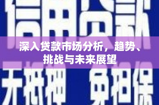 茂县深入贷款市场分析，趋势、挑战与未来展望