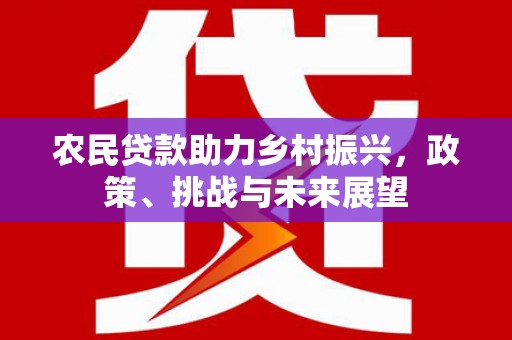 茂县农民贷款助力乡村振兴，政策、挑战与未来展望