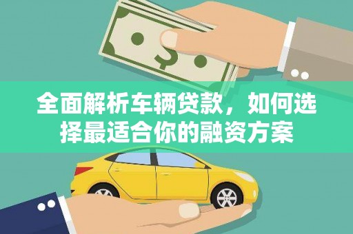 茂县全面解析车辆贷款，如何选择最适合你的融资方案