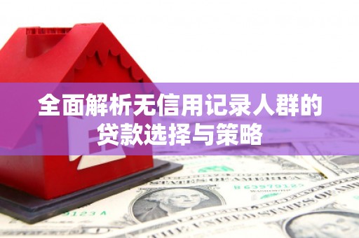 茂县全面解析无信用记录人群的贷款选择与策略