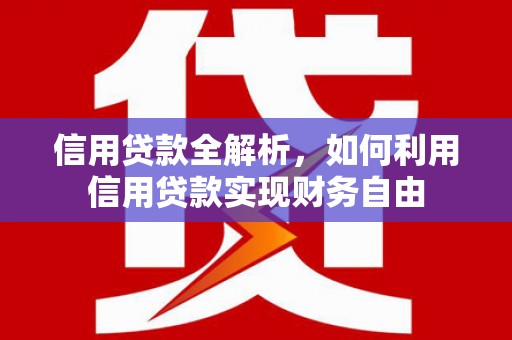 茂县信用贷款全解析，如何利用信用贷款实现财务自由